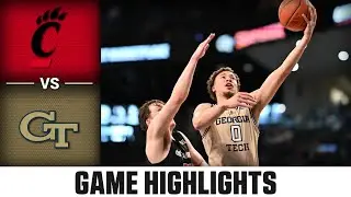 Cincinnati vs. Georgia Tech Game Highlights | 2024-25 ACC Men's Basketball