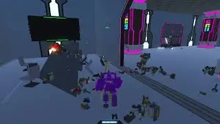 Clone Drone in the Danger Zone Abandoned sector (Made by the player Unknown & Aatkins)