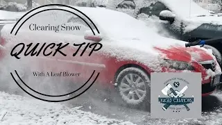 Quick Tip: Fast Snow Removal With A Toro Leaf Blower