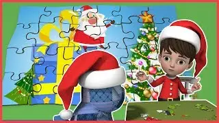 Puzzle - Happy Holidays - Xmas Puzzle - Christmas Puzzle - KIDspace Studios