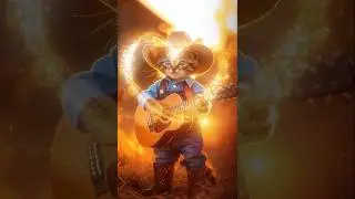 Country Cat Playing Guitar | Rising Country Star! #countrymusic #cat #FunnyCats