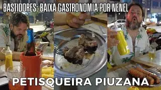 Na Petisqueira Piuzana com Baixa Gastronomia por Nenel - Bastidores - Brochete, Salcich&atilde;o e Cora&ccedil;&atilde;o