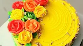 ৪ডিম দিয়ে বানানো গায়ে হলুদের কেক ডেকোরেশন।(Gaye holud cake decoration) #foryou #cakedesign #cake