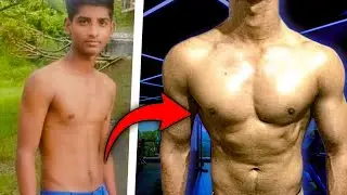 My 2 years home workout body transformation journey 