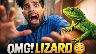 LIZARD PRANK 😱 | Real Reaction Gone Wrong 😂🦎  #funny #lizard  #prank  #vlog #prankvlog 