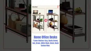Bestier Small L Shaped Desk with Storage Shelves 47 Inch Corner Computer Desk Table for Home Office
