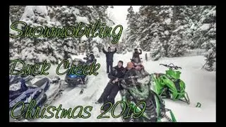 Snowmobiling Duck Creek Christmas 2019