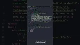 How to create a loading spinner animation using html css | Animation Loading Spinner #shorts