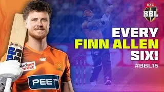 All 38 Sixes From Finn Allen's Record-Breaking Season | #BBL15
