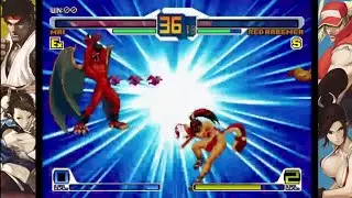 SNK vs Capcom SVC Chaos ps4 broadcast playing some arcade (Kasumi, Mai, Chunli)