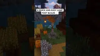 4 Quick & Easy Lamp Posts 💡 #minecraft #minecraftbuild