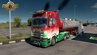 Refueling The Monster Scania 730s at Russia Gas Station | Euro Truck Simulator 2 | #v1.57