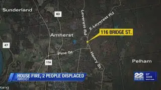 Two people without a home after wood stove fire in Amherst