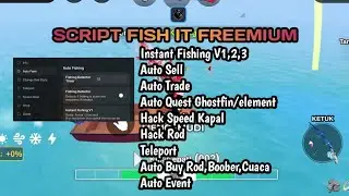 SCRIPT FISH IT TERBARU 2025 ! AUTO FISH,TELEPORT EVENT,AUTO TRADE, NOKEY/PASSWORD ! #fishit #roblox