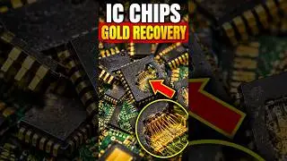 Gold recovery from electronics integrated circuit chips