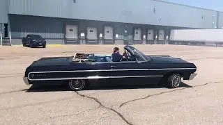 LOUD 64 Impala Lowrider Making Smoke and Doing DONUTS