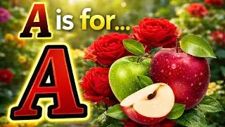 A for Apple 🍎 | Kids Drawing | Learn Alphabet with Easy Apple Drawing