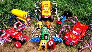 Magic Assembly of Racing Car Toys, RC Lightning Mcqueen Eater Monster Spider, Tayo Eater Spider
