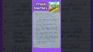 Simple lines about train journey..