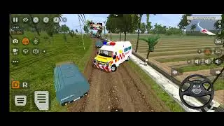 Ambulance rash driving in offroad #emergency || #bus #ambulance #ksrtcbus #gaming