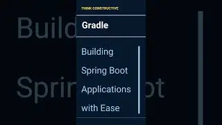 What Is Gradle ? #ytshorts #shorts  #gradle #java #springboot #softwaredeveloper