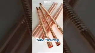 Automatic Refrigerator Spiral Copper Corrugated Hose Tube Twsiting Making Forming Machine