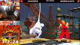 juliusverve (twelve) vs georegealways (ken) - 3rd Strike Casual Set - Red Parry NYC 7-1-24