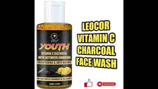 Leocor YOUTH Vitamin C Facewash with Activated Charcoal | Leocor vitamin c charcoal face wash