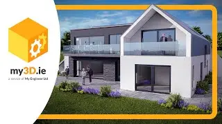 3D Exteriors of Innishannon - House Type A | my3D.ie Architectural Visualisation Ireland