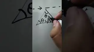 180&deg;=Sum of Angles, Proof!! for triangle #bollywood #maths #mathskills #mathstricks #mathstudent