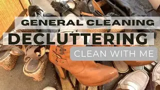 CLEAN WITH ME🍁 DECLUTTERING +  FRONT DOOR GENERAL CLEANING