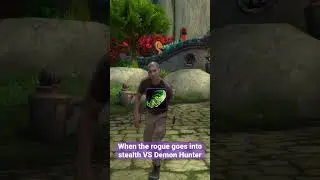 When the rogue goes into stealth VS Demon Hunter