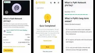 Binance learn and earn Pyth Quiz answers|What is Pyth network? #binancelearnandearn #pythquizanswers