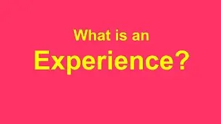 What is an Experience?