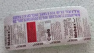 Mebex Mebendazole Tablets IP 100 mg  ||mebex tablet dosage for adults