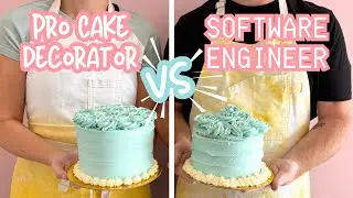 Decoratore di torte professionista VS Ingegnere informatico: gara di torte! [Decorazione di torte...