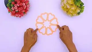 Love Shape Paper Design Easy || How to Make a Paper Snowflake Step by Step