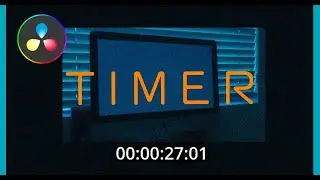 How to create a TIMER in Davinci Resolve 18/17