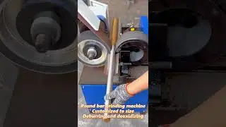 XYD round bar belt polishing machine#tubepolishing  #rustremoval  #metalpolishing