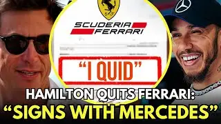 🏁🔥 &ldquo;HAMILTON QUITS FERRARI: MAKES STUNNING RETURN TO MERCEDES 💙🚀&rdquo;