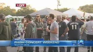 Phish fans in the parking lot