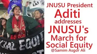 JNUSU's President Aditi | JNUSU's March for Social Equity | JNU Main Gate | 3rd February 2026