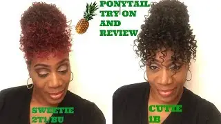 Outre Pineapple Ponytail in Sweetie & Cutie Review