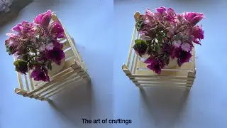 Diy home decor craft idea with ice cream sticks 🌹🎉❤️
