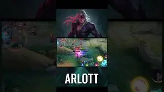 ARLOTT 1 HIT BUILD TUTORIAL !!#mobalegend5v5 #mlbb #mobilelegends #arlotty #legendgamer #alon