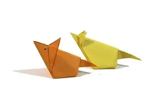 Halloween Origami Mouse - Easy Origami Tutorial - How to make an origami mouse