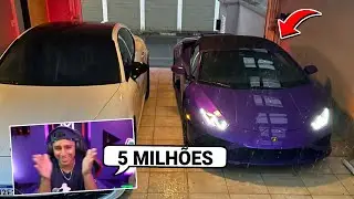 NOBRU REAGINDO AO CARRO NOVO DO CEROL 0KM! LAMBORGHINI DE 5 MILH&Otilde;ES!