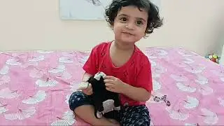 Devanshi ne कुत्ते को मारा #cute #funny #dog 