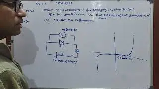 Draw circuit arrangement for studying V I characteristics of a p n junction diode