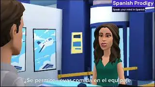 ✈️ Airport Check-in Conversation in Spanish ┃Travel Tips and Guidance 🌍#spanish #spanishprodigy